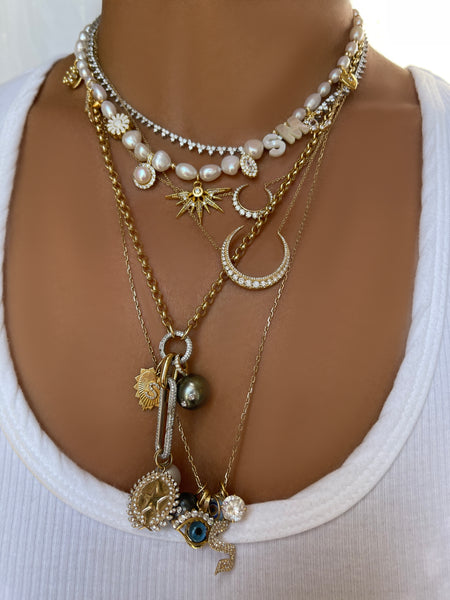 Pearl Charm Necklace