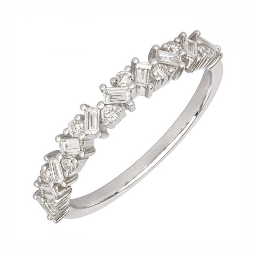 Alternating Diamond Ring