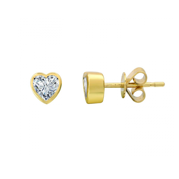 Topaz Heart Studs