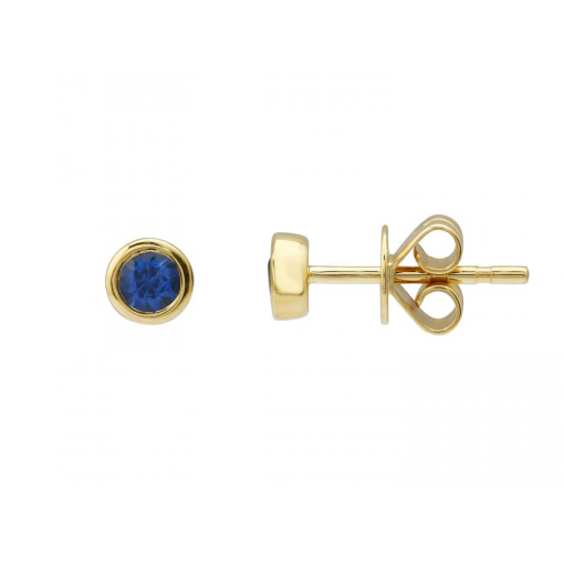 Sapphire Bezel Studs