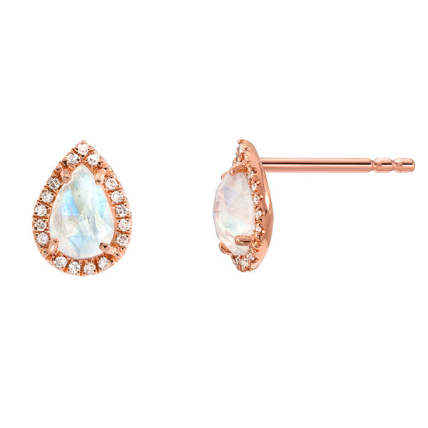 Moonstone Studs