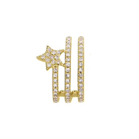 Diamond Star Ear Cuff