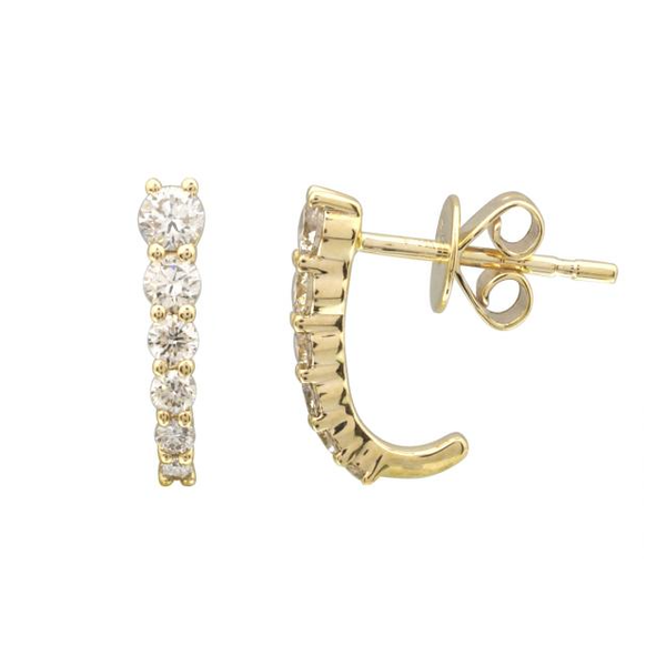 Diamond J Earrings