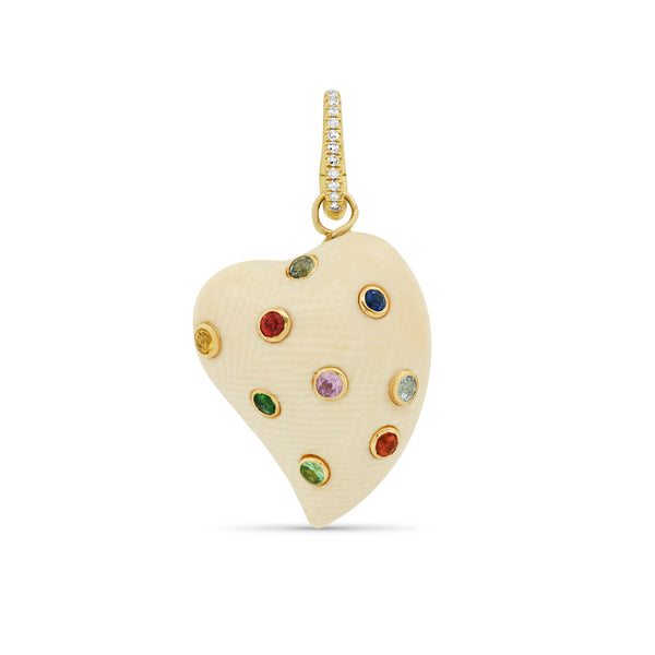 Rainbow Heart Charm