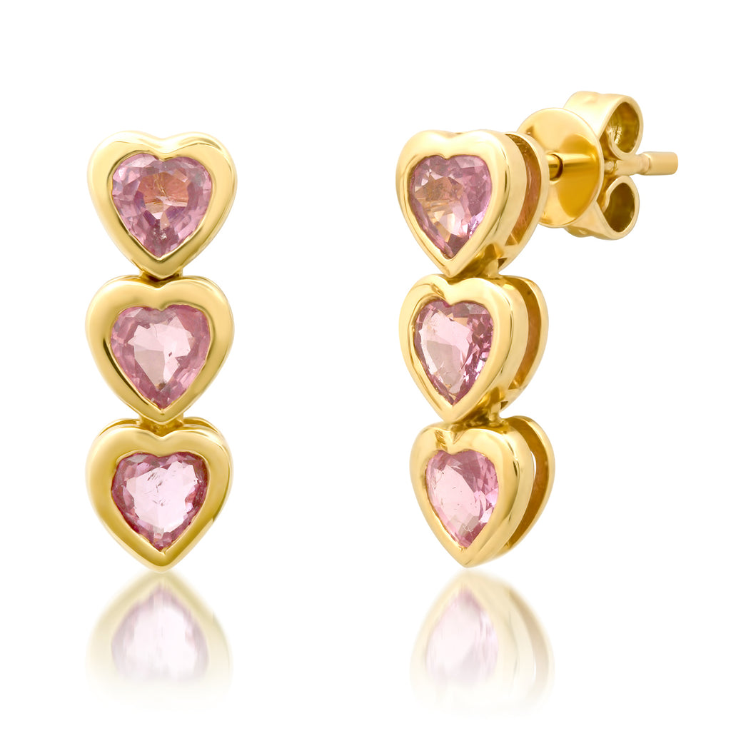 Heart Drop Earrings