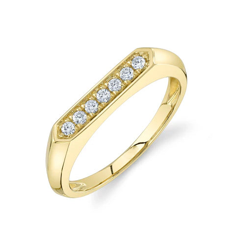 Diamond Bar Ring