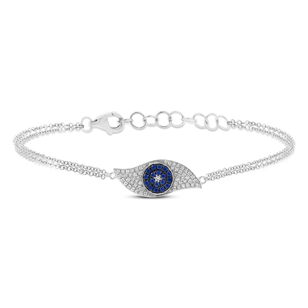 Core turquoise evil eye - 925 Silver Bracelet