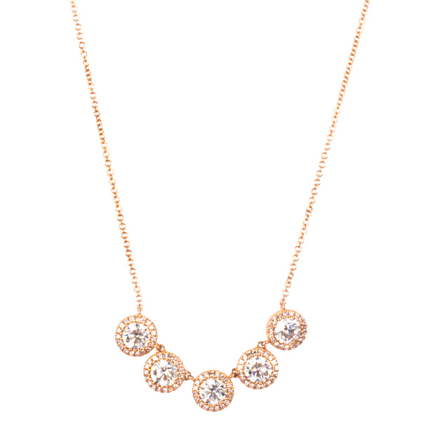 Diamond Halo Necklace