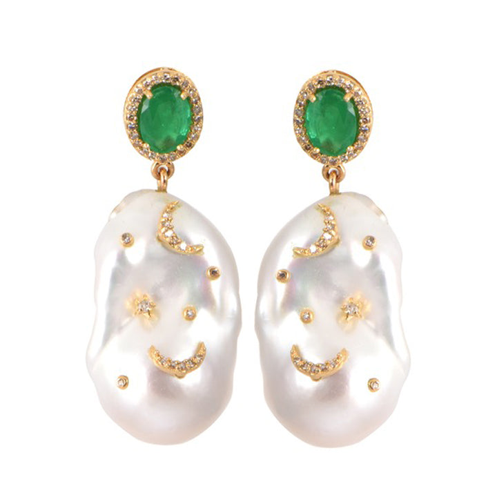 Celine Pearl Drop Earrings – Hoft Studio